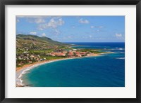 Framed Half Moon Bay, Marriott Resort, St Kitts, Caribbean