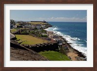 Framed Puerto Rico, San Juan View from San Cristobal Fort