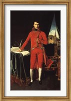 Framed Napoleon Bonaparte in Red