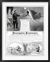 Framed President Abraham Lincoln and the Emancipation Proclamation