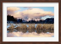 Framed Vermillion Lake, Banff National Park, Alberta