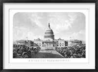 Framed United States Capitol Building