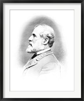 Framed General Robert E Lee (Vintage Civil War)