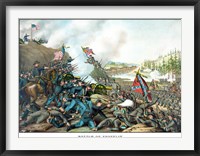 Framed Battle of Franklin (vintage Civil War)