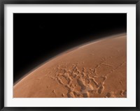 Framed Mars' Valles Marineris is Host to the Largest Canyons in the Solar System