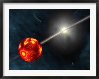 Framed Artist's Concept of the Formation of the Solar System