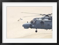 Framed Sea Lynx Helicopter