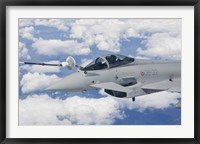 Framed Italian Air Force Eurocopter Typhoon Jet Refueling