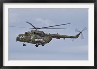 Framed Slovakian Mi-17 with Digital Camouflage