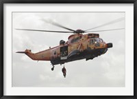 Framed German WS-1 Sea King during a Fast-roping Exercise