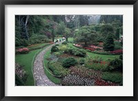 Framed Butchart Gardens, Vancouver Island, British Columbia, Canada