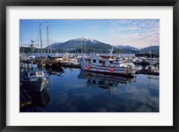 Framed Fishing Boats, Prince Rupert, British Columbia, Canada