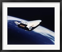 Framed Artist's Rendering of the X-33 Reusable Launch Vehicle