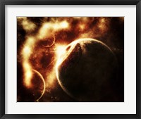 Framed Apocalyptic View of a Solar System