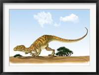 Framed Eoraptor, an early Dinosaur that Lived During the Late Triassic Period