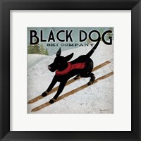 Framed Black Dog Ski Co.