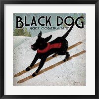 Framed Black Dog Ski Co.