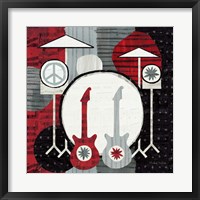 Framed Rock 'n Roll Drums