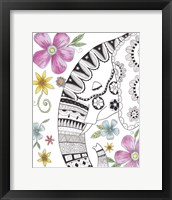 Tribal Elephant Portrait 2 Framed Print