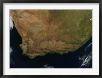 Framed Satellite view of South Africa