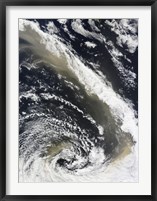 Framed Dust Storm Blowing over the Tasman Sea Towards New Zealand