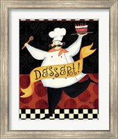 Framed 'Bon Appetit II' border=