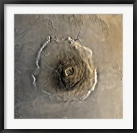 Framed Largest Known Volcano in the Solar System, Olympus Mons