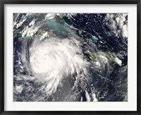 Framed Hurricane Gustav over Jamaica