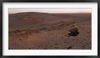 Framed Mars Exploration Rover Spirit on the flank of Husband Hill