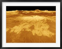 Framed 3D Perspective View of Sapas Mons on Venus