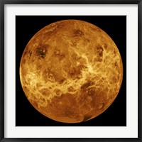 Framed Global view of the Surface of Venus