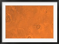 Framed Tharsis Region of Mars