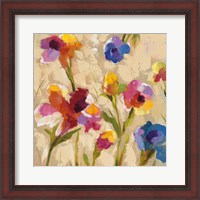 Framed 'Bold Bright Flowers II' border=