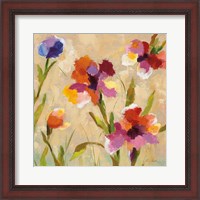 Framed 'Bold Bright Flowers III' border=