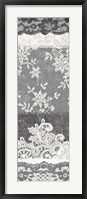 Framed Vintage Lace Panel II