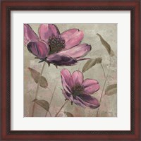 Framed 'Plum Floral II' border=