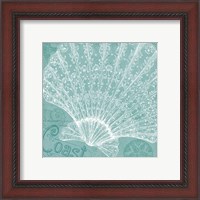 Framed 'Aqua Treasure III' border=