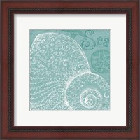 Framed 'Aqua Treasure IV' border=