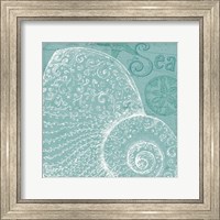 Framed 'Aqua Treasure IV' border=