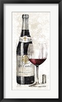 Framed Pencil Wine I