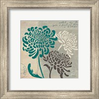 Framed 'Chrysanthemums I' border=