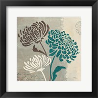 Framed 'Chrysanthemums II' border=