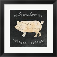 Le Cochon Cameo Sq Framed Print