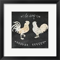 Framed 'Le Coq Cameo Sq' border=