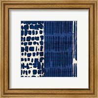 Framed 'Indigo Batik I' border=