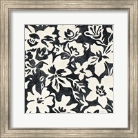 Framed 'Chalkboard Floral I' border=