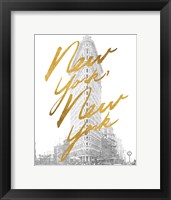 Framed Gilded New York