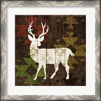 Framed 'Southwest Lodge - Deer I' border=