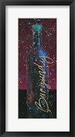 Framed Wine Splash Dark V