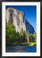 Framed El Capitan and Merced River Yosemite NP, CA